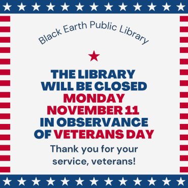 Closed Monday, November 11 for Veterans Day.