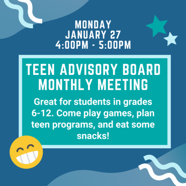 TAB Meeting January 27 from 4-5pm.