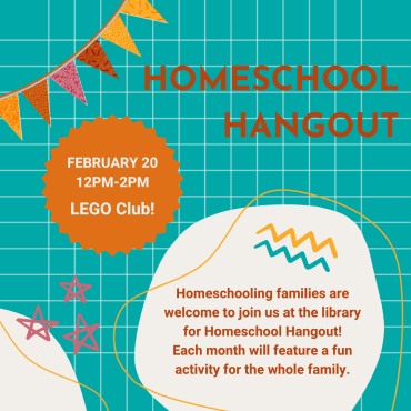 Homeschool Hangout February 20 from 12-2pm.